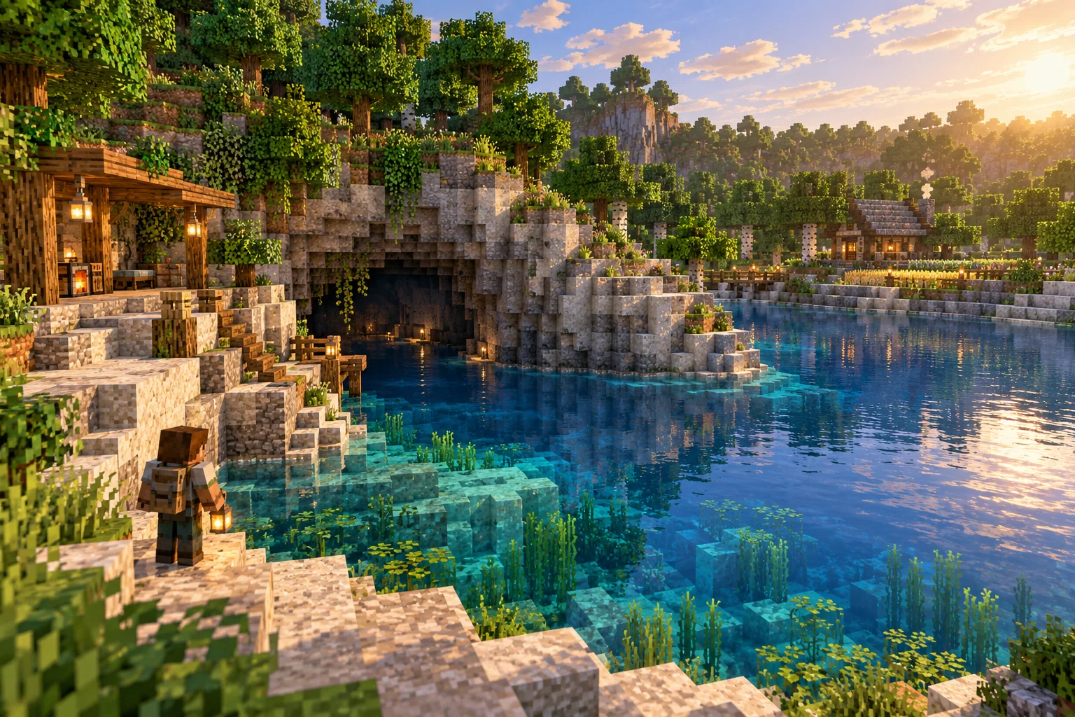 Overworld — home and the first descent