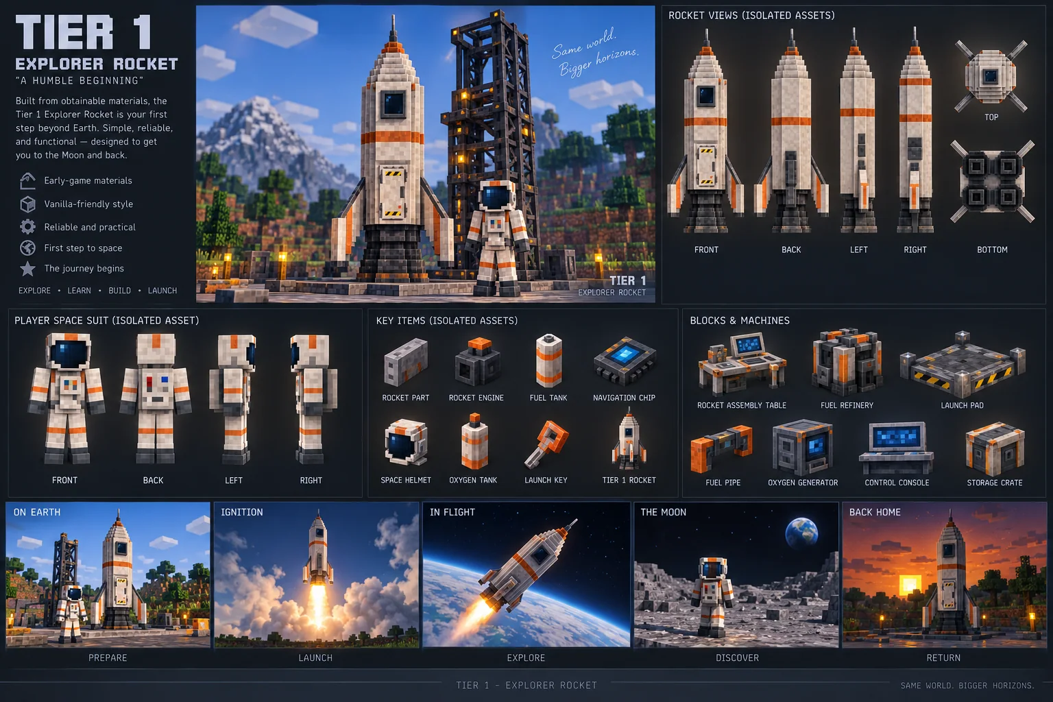 TIER 1 / EXPLORER ROCKET / “A HUMBLE BEGINNING”