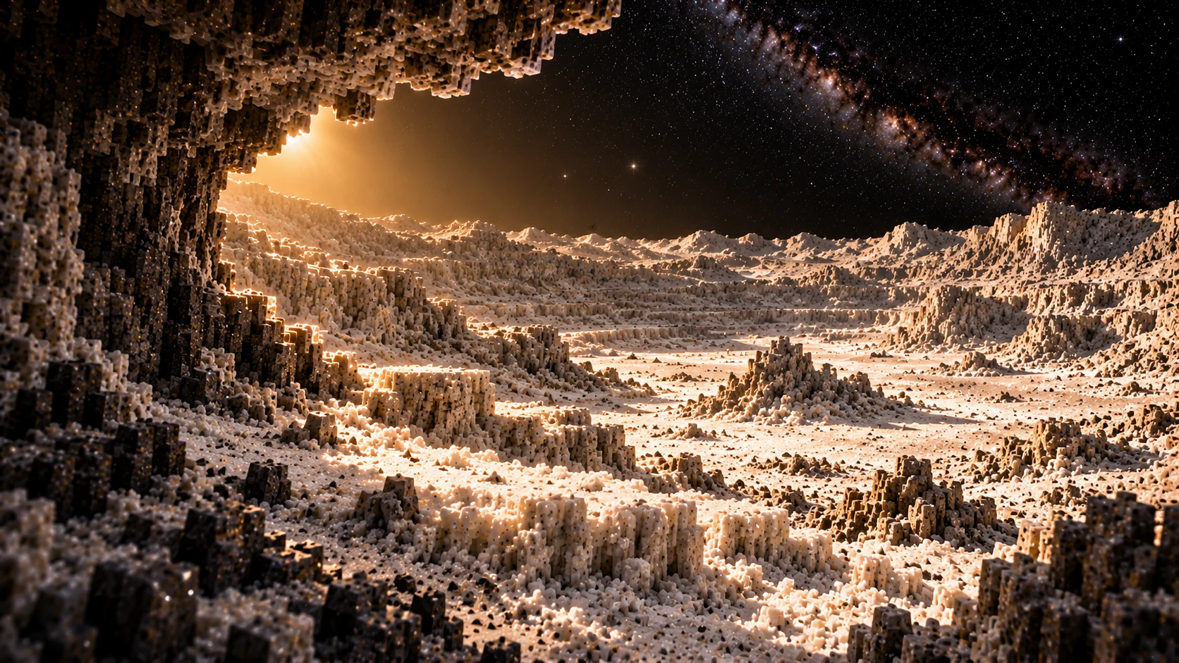 The basin beyond