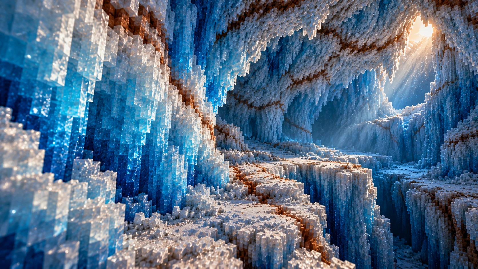 Inside the blue walls