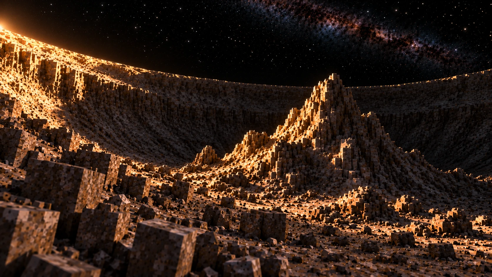 Peak in darkness