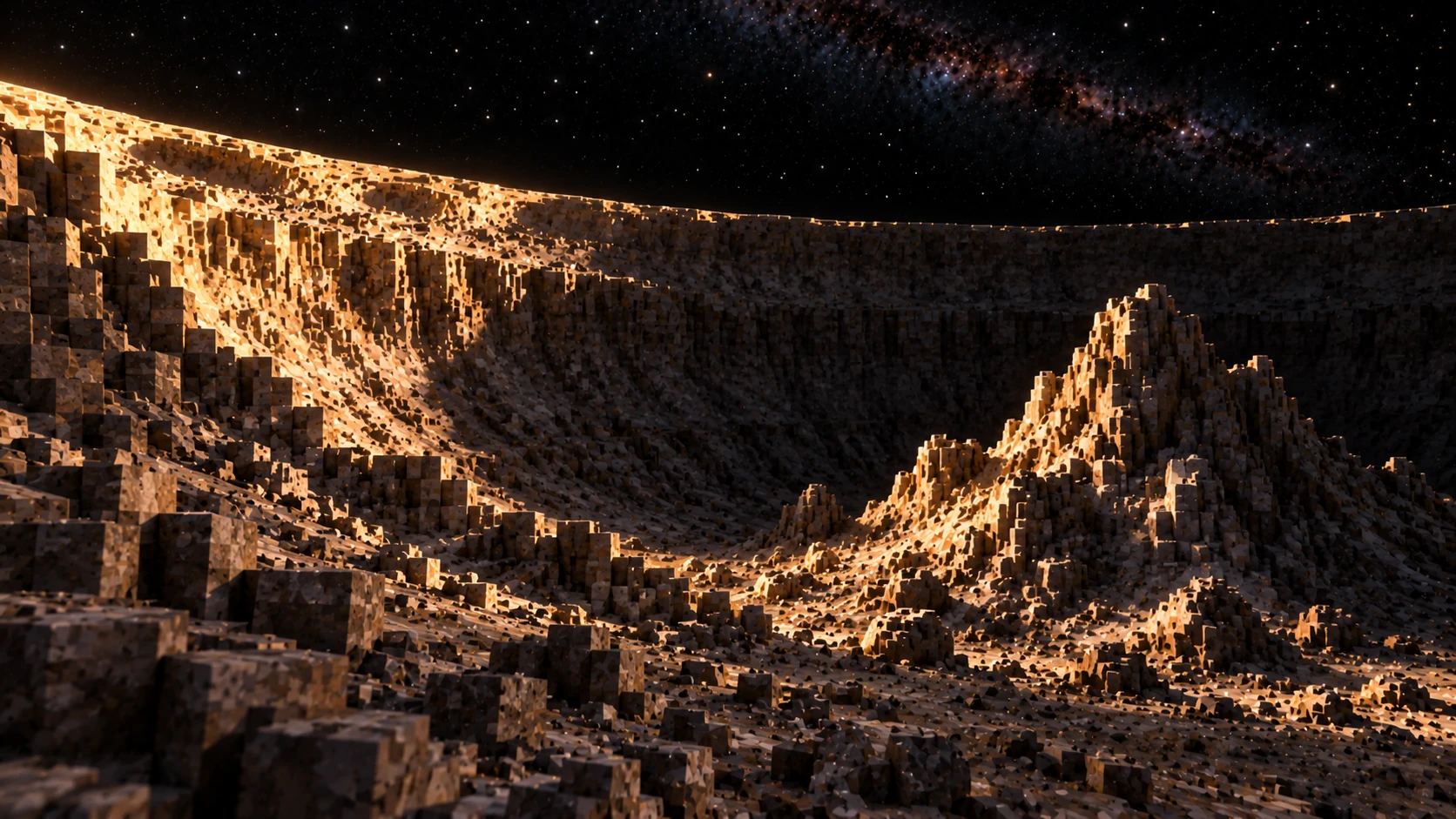 Sunlit upper rim