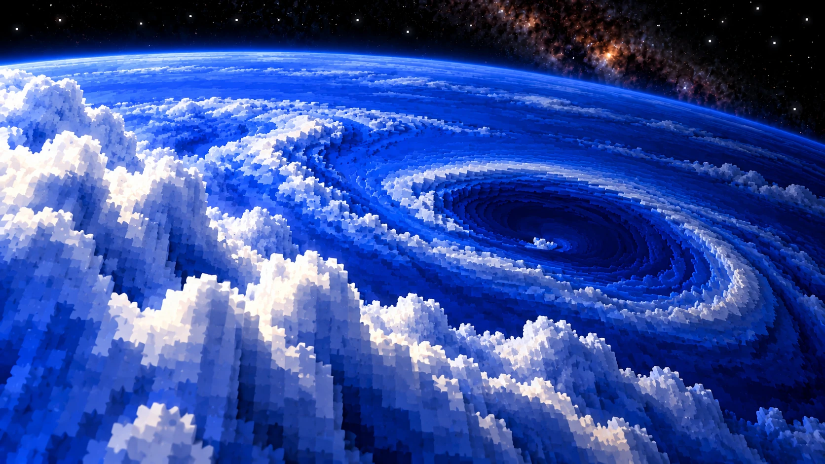 Distant storm eye