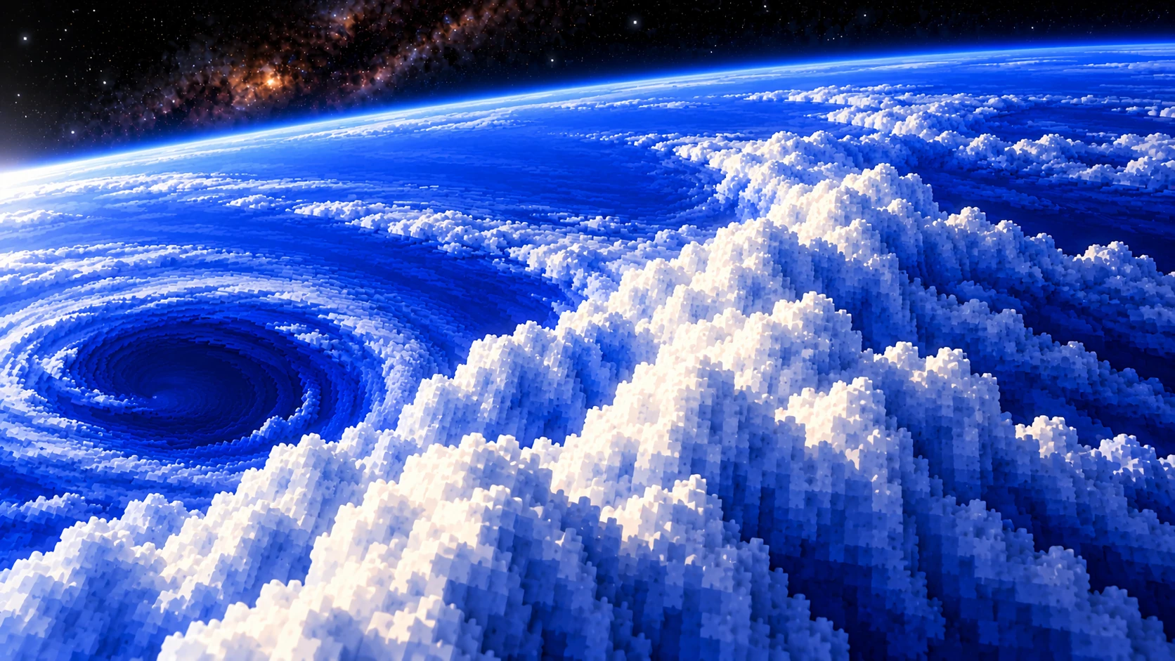 Trailing white cloud