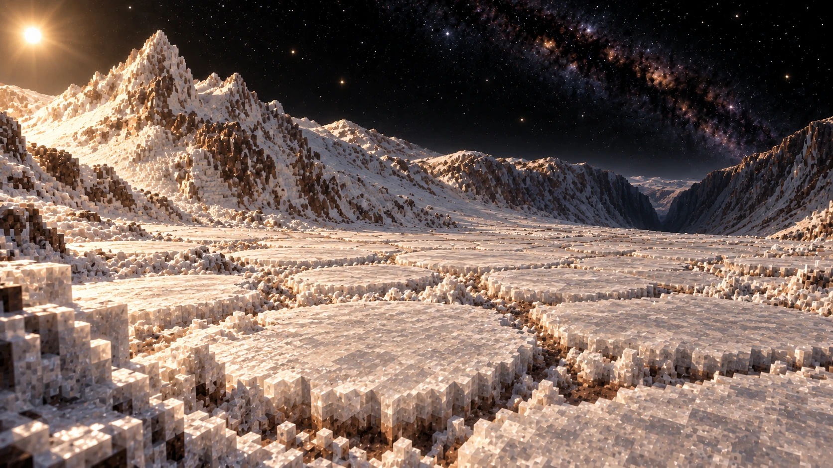 Pale glacial plain