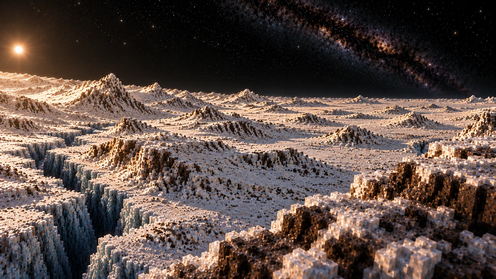 The remote ice horizon