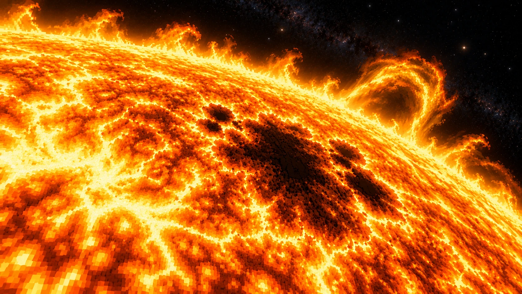Sunspot cluster